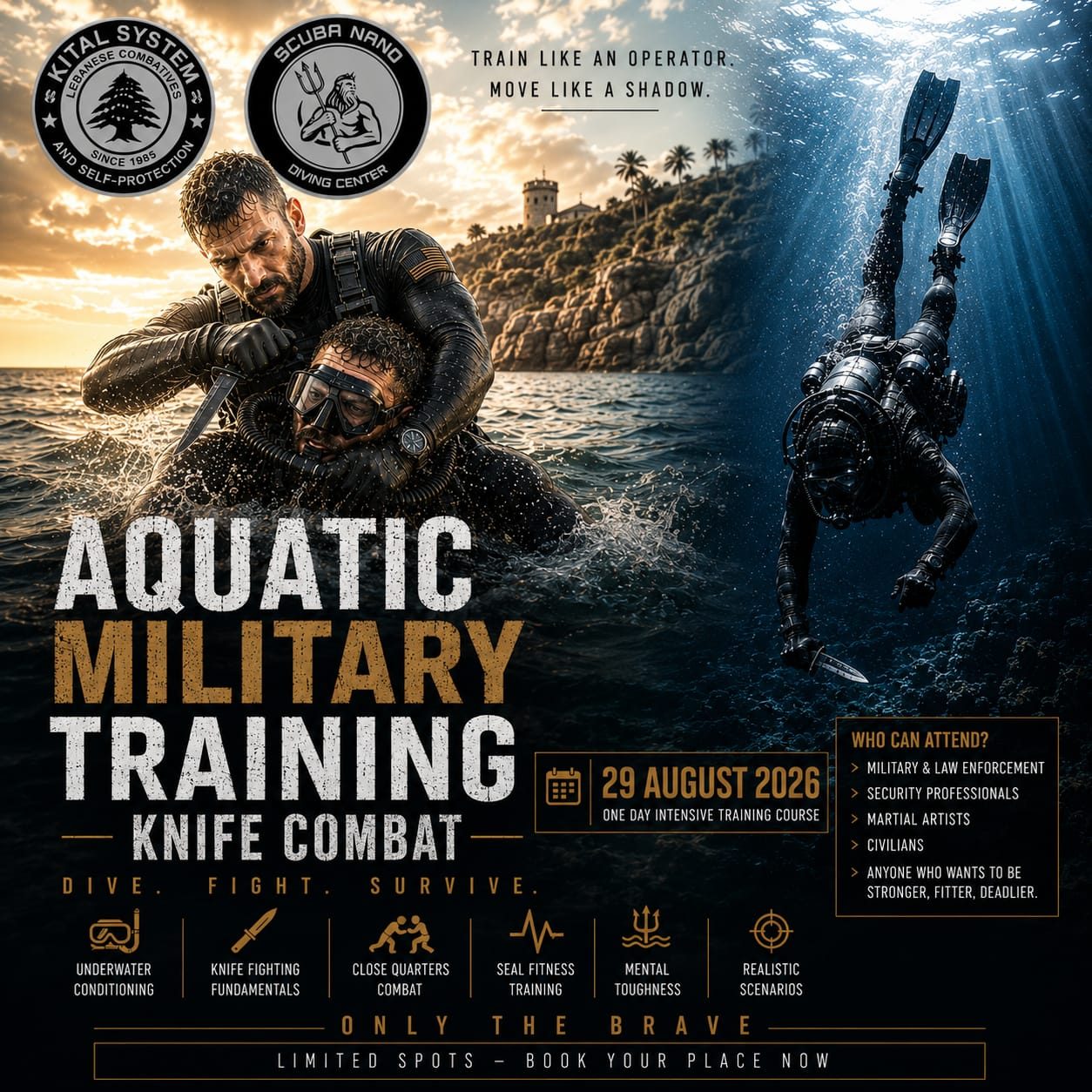 Aquatic Military Training - Knife Combat — 29 August 2026